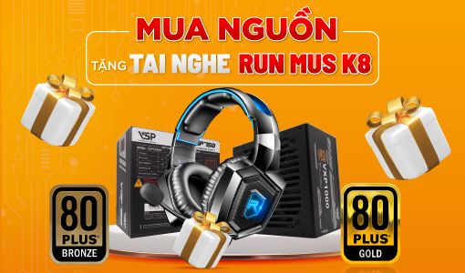 MUA NGUỒN TẶNG TAI NGHE RUN MUS K8