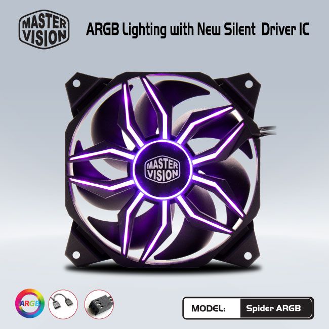 Quạt tản nhiệt  Spider ARGB
