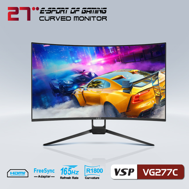 Màn hình Cong VSP VG277C 27inch 165Hz 