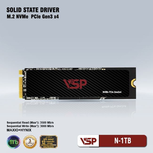 Ổ cứng SSD VSP NVMe - PCIe ReV3  N-1Tb