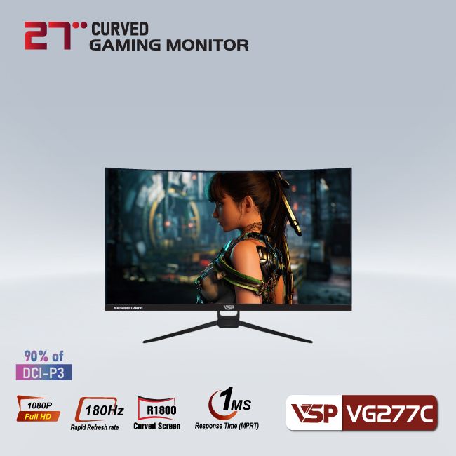 Màn hình Cong VSP VG277C 27inch 180Hz