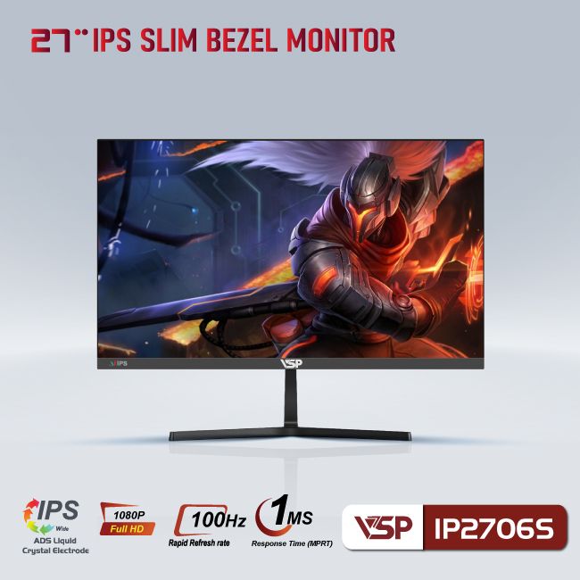 Màn hình VSP IPS 27inch tràn viền IP2706S