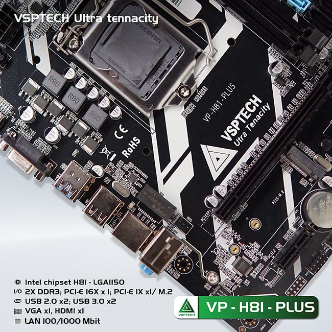 BO MẠCH CHỦ | MAINBOARD VSPTECH H81-PLUS