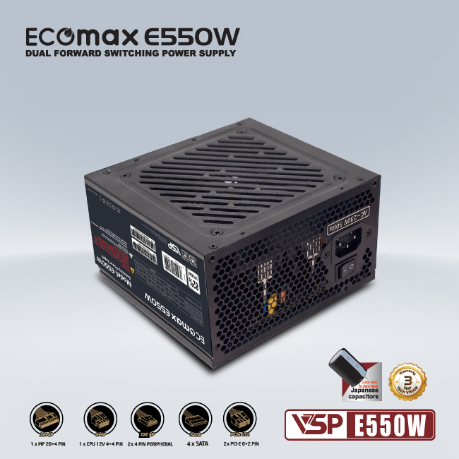 Bộ nguồn VSP EcoMax E550W
