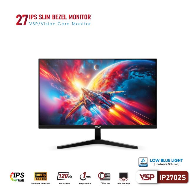 Màn hình máy tính văn phòng IP2702S - IPS - 120Hz