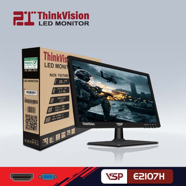 Màn hình LED VSP 21inch E2107H - Đen