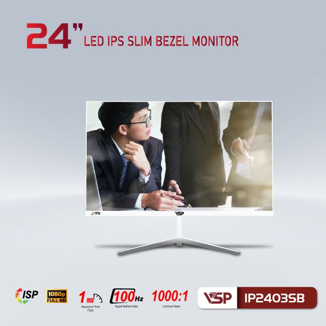 Màn hình VSP ThinKing 24inch IPS VI24(IP2403SB)  - Trắng