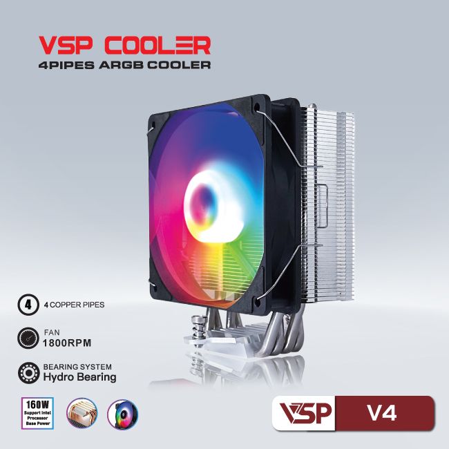 Tản nhiệt CPU VSP Cooler V4