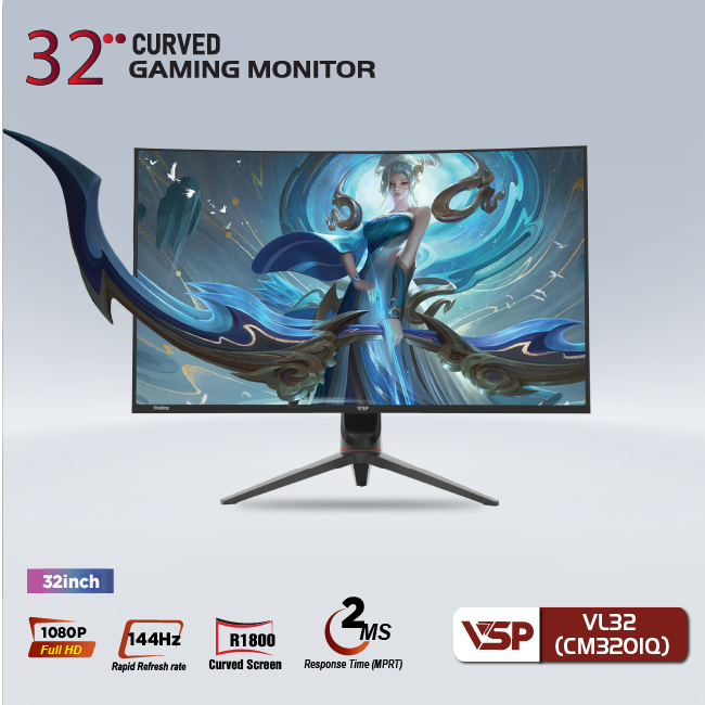 Màn hình cong 32inch VSP ThinKing Master Gaming VL32(CM3201Q)