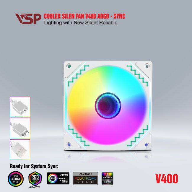 Quạt tản nhiệt LED/ Cooler fan V400 ARGB