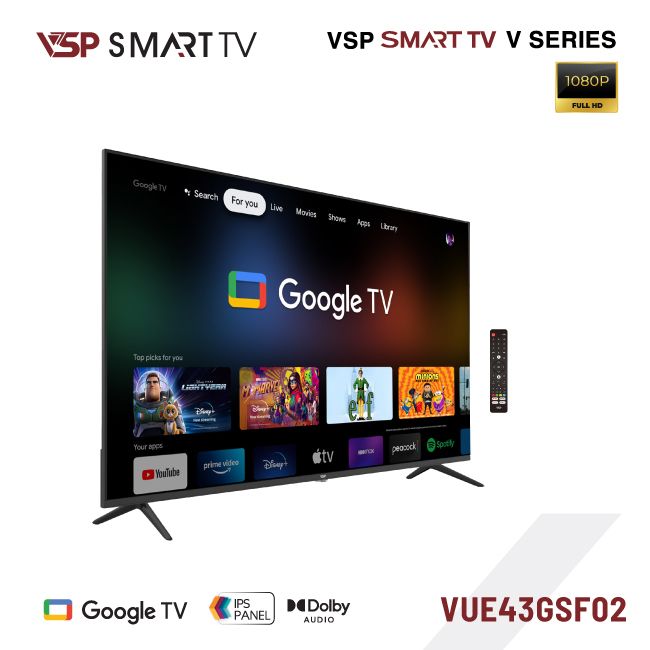 Smart Tivi  VSP 43inch VUA43GSH02 FHD
