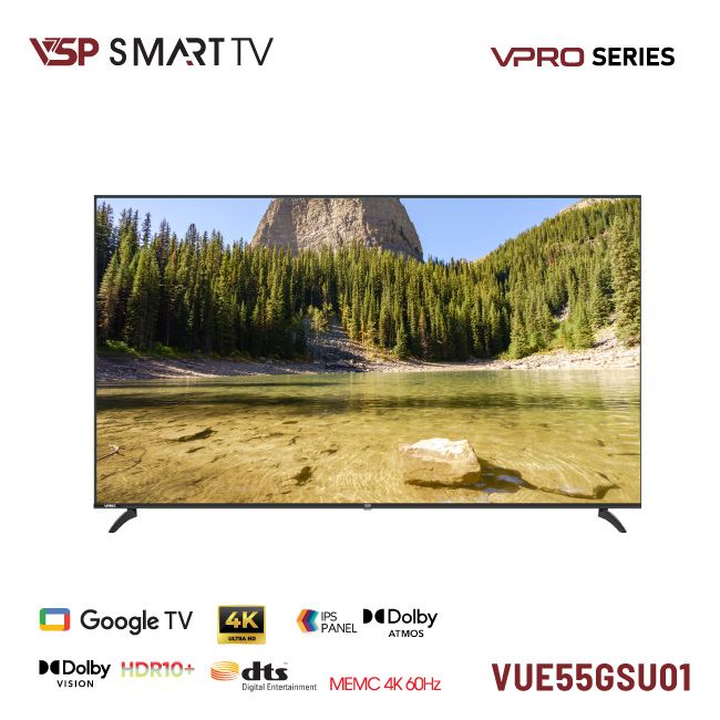 VSP Smart Tivi  55inch VUE55GSU01 VPro 4K-UHD