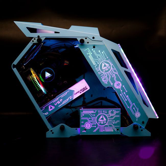 VỎ CASE MÁY TÍNH VSP ESPORT REPUBLIC OF GAMERS ES1 - XANH