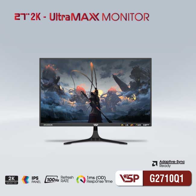 MÀN HÌNH VSP G2710Q1 - 27 inch - 2K - IPS - 100Hz