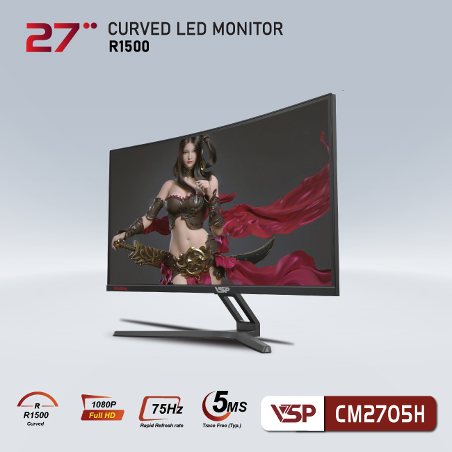 Màn hình cong VSP Thinking 27inch - CM2705H - Đen