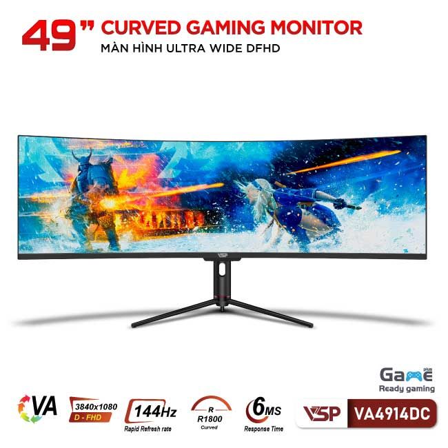 Màn hình Cong Ultrawide Gaming VSP VA4914DC 144Hz