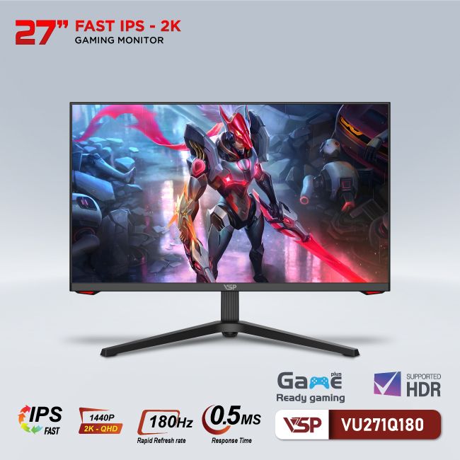 MÀN HÌNH VSP FAST IPS - VU271Q180 -2K - 180HZ - 0.5ms