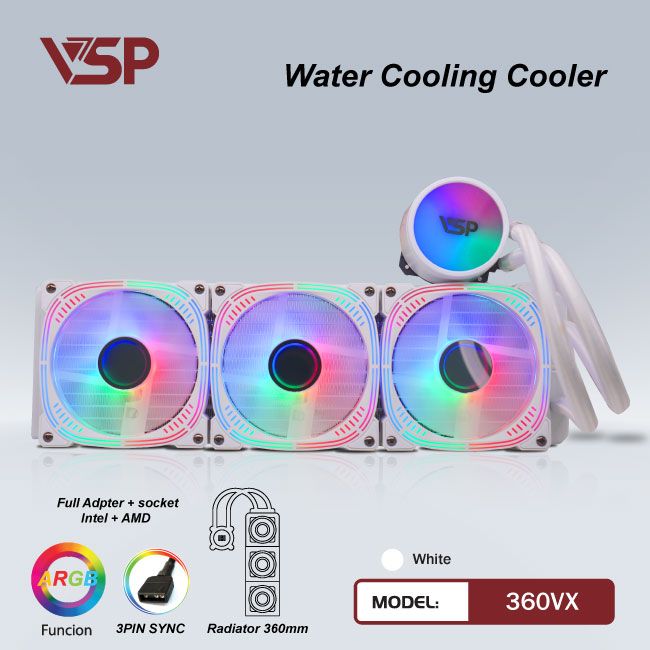 Tản nhiệt nước heatsink CPU cooler 360VX