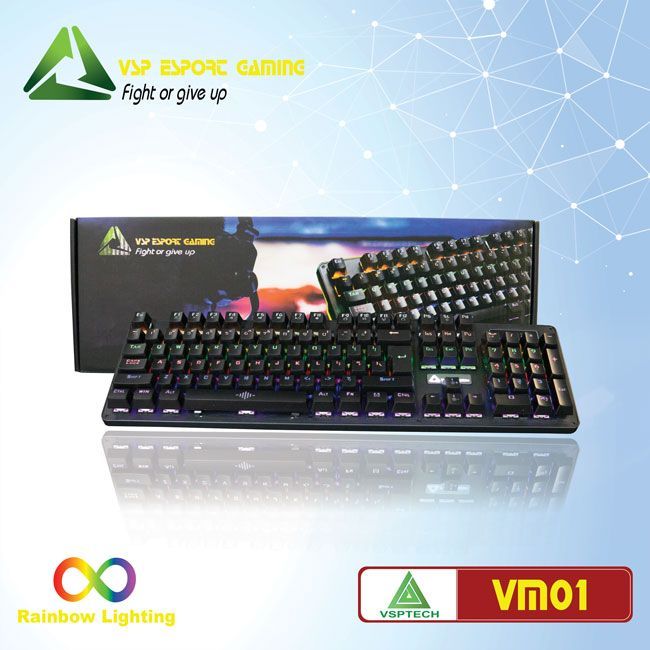 Bàn phím VSP eSport Gaming VM01 - Đen