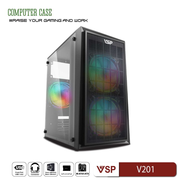 Vỏ Case Máy Tính Gaming & Văn Phòng VSP V201