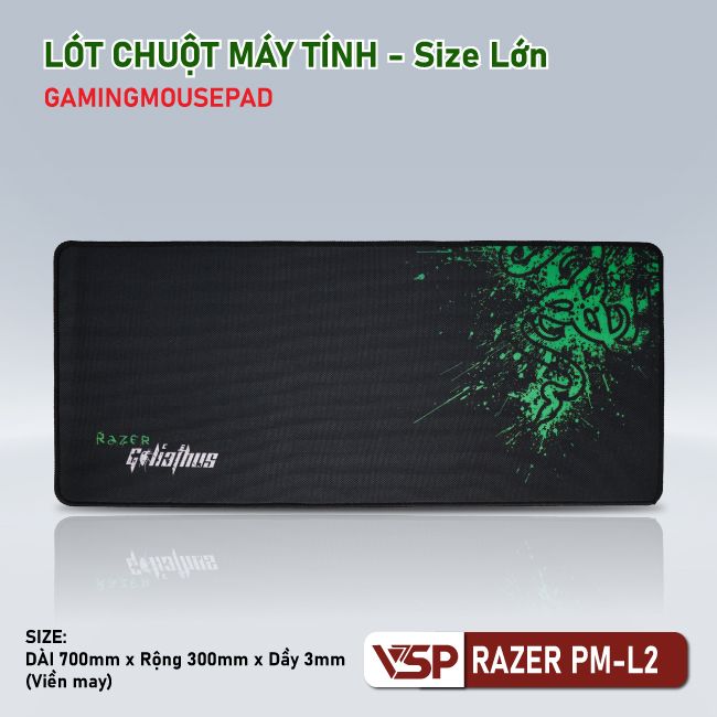 Miếng lót chuột Razer (Đại) may viền - PM-L2