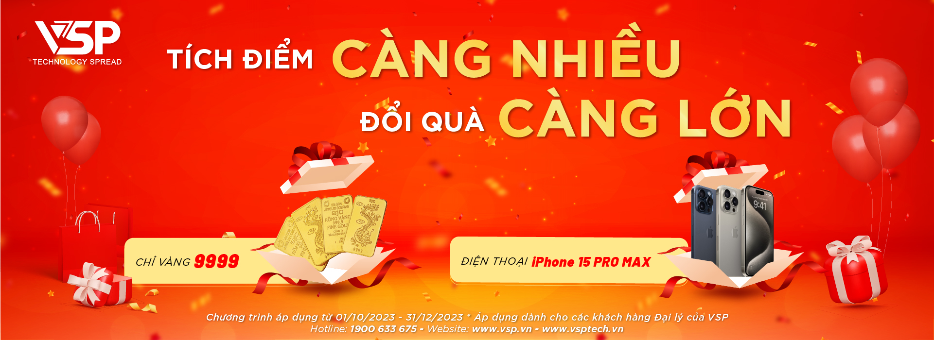 BANNER CHƯƠNG TRÌNH VÀNG VÀ IPHONE